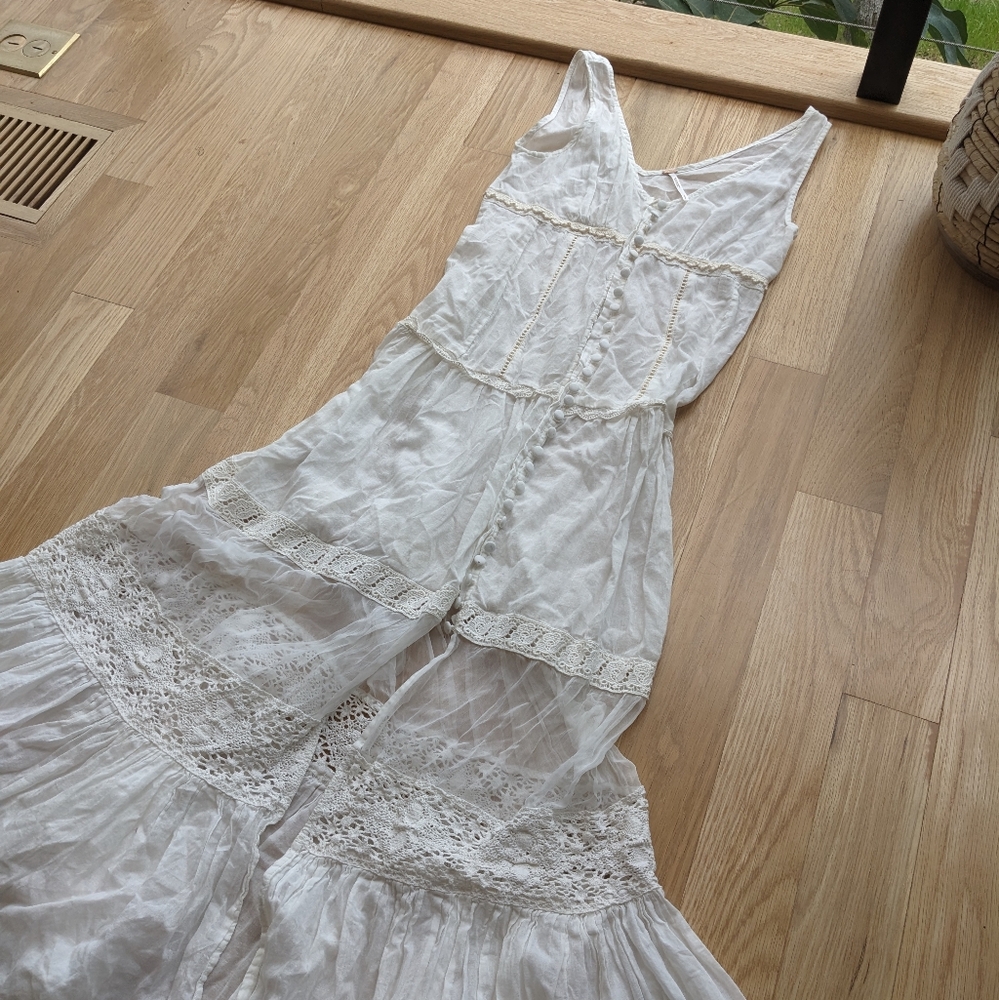 Free People Flowy Maxi Dress Duster